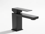 Single Handle Bathroom Faucet Lavatory Faucet Stainless Steel Single Hole-T20, Matte BlackUnable 83911547