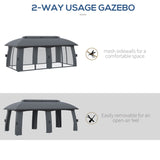 13ft x 13ft Patio Gazebo-Gray-AS 89770979