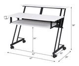 Suitor White & Black Finish Music Recording Studio Desk B2726P297802