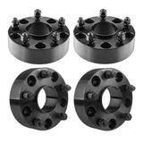 ZUN 4pcs Professional Hub Centric Wheel Adapters for Dodge Ram 1500 2012-2016 Black 62853557