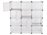 12-Cube Storage Shelf Cube Shelving Bookcase Bookshelf Organizing Closet Toy Organizer Cabinet White 74988135