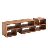 2 Pieces Cube TV Stand,Free Combination Gaming Entertainment Center Media Stand,Open Storage 67343504