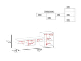 Black Wall-Mounted Shelf Unit with 5 Shelf B062P252162