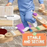Kids Wooden Balance Beam with 3-8 years old 61790490