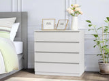 Wood Simple 4-Drawer Dresser White 89025361