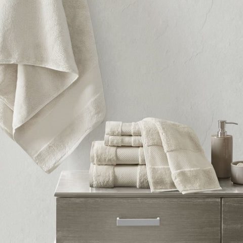 Cotton 6 Piece Bath Towel Set B03599324