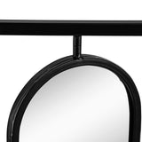 36" x 36" Large Four Oval Wall Mirror with Black Square Frame, Home Decor for Living Room, Bedroom, W2078124365