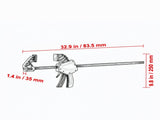 Bar Clamps for Woodworking, 2-Pack 24" One-Handed Clamp/Spreader, Quick-Change F Clamp with 300 lbs 56045377