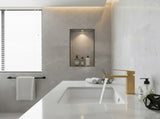 Single Handle Bathroom Faucet Lavatory Faucet Stainless Steel Single Hole-T20, Brushed GoldUnable 44171604