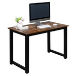 ZUN [Old code:20660718]110cm Decent High Strength Wooden Computer Desk Oak 61382004