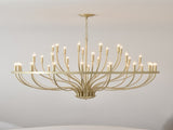 36-Light Gold Chandelier Industrial Iron Candle Chandelier Modern Suspended Farmhouse Chandeliers W5008P464950