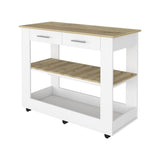 Brooklyn 46 Kitchen Island, Two Shelves, Two Drawers B128P148886