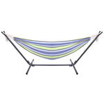 ZUN Portable Outdoor Polyester Hammock Set Green 93227887