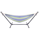 ZUN Portable Outdoor Polyester Hammock Set Green 93227887