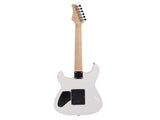 Lightning Style Electric Guitar with Power Cord/Strap/Bag/Plectrums Black & White 11853824
