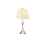 Beige and Brushed Nickel 3-Piece Lamp Set B062P153749