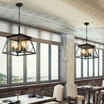 ZUN (Same as W1340111203/L1009) 4-Light Farmhouse Chandeliers For Dining Room Black(No Bulbs) W1340P206636