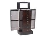 Jewelry Cabinet Box Storage Chest Necklace Wood Walnut Stand Organizer 28727290
