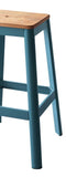 Jacotte Natural & Teal Finish Bar Stool B2726P348930