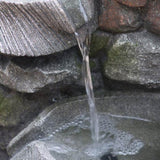 19x15x31.5" Indoor Outdoor Stone Water, 4-Tier Polyresin Cascading Rock Bowl Freestanding W2078124491
