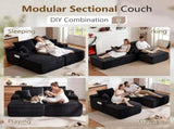 63.78" Modular Sectional Sofa,Cloud Sectional Couch with Deep Seat,Upholstered Boneless Couches for W6263P547479