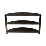 Kalne Console Table Half Moon Shape with 2 Open Shelves T2574P206302