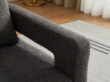 29.13" W Square Swivel Accent Chair, Modern Rotating Arm Chair with Open Back,360 Degree Rotation, W3188P280199