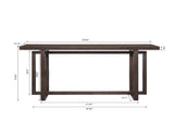 59" Narrow Console Table - MDF Entryway Sofa Table for Hallway, Living Room, Foyer with Space-Saving W3137P295257