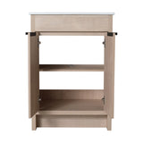 24" Freestanding Bathroom Vanity with 2 Soft-Close Cabinet Doors ,Only Vanity without W99972838