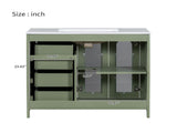 36-inch bathroom vanity with two soft close doors, adjustable shelves and three drawers N729P184710F