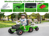 2 in 1 Kids Ride On ATV with Removable Trailer, 6V Electric Quad for Toddlers Ages 3 Green 27828029