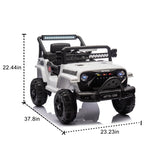 ZUN 12V Kids Ride On Electric Truck Car W/Parents Control,2WD,Four-wheel suspension,Early education W1578P187457