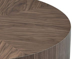35.43 Inch Modern Round Coffee Table MDF Coffee Table for Living Room,Drum Center Table for W2582P188320