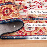 Area Rug 6x9 Vintage Bohemia Large Persian Non-slip Washable Rug For Room Kitchen Bedroom W2907P265124