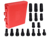16-Piece Locking Lug Master Key Set, SAE and Metric Wheel Lock Removal Kit New 00060192