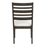 Classic Style Dark Espresso Finish Side Chairs Set of 2pc, Upholstery Seat Wooden Dining Furniture B011P348872