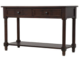 Series Console Table Traditional Design with Two Drawers and Bottom Shelf 73279163