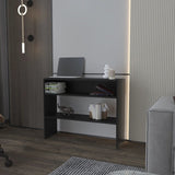Black Console Table with Open Storage B062P252155
