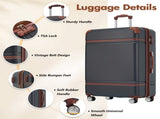 Hardshell Luggage Sets with Bags Lightweight Suitcase Double Spinner Wheels with TSA Lock ,Single N732P193485B