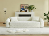 87-inch Curved Convertible Sofa Recliner, 2-in-1 Fold-Out Sofa Bed, with Pull-Out Base and Deep Seat W3505P452804