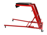 Fit Ford Car repair ladder 400 LB, 45-66 inch height red iron tube, black cushion iron MT034026 24643559