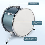 14"x10" 3-Pieces Junior Kids Drum Set Kit Pedal Drum Stick Wrench Drum Stool 28241707