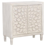 White 2-door Accent Cabinet B062P145463