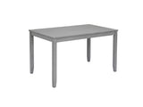 6 Piece Kitchen Set, Rectangular Wooden Table with 4 Upholstered Chairs and a Bench, 50401072