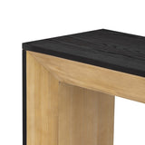 Mirod Elegant Console Table,Fireplace Design,Simple and Functional with High-Quality Wood Veneer Top N760P253329D
