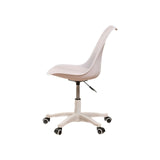 ZUN Armless Office Chair,Ergonomic Small Computer Desk Chair with Wheels,Adjustable Rolling Chair, W2533P171799