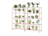 five-layer display stand without wheels with adjustable feet, free adjustment of layer spacing, iron 13646236
