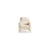 Luna Modern Style Chair in Ivory B009138500