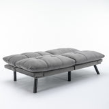 Light Grey Convertible Folding Modern sofa Bed W570124912