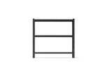 3-Tier Industrial Shelving Rack - 63in, Heavy Duty Steel Shelving Unit Adjustable, 67" W*19.7" 60844436